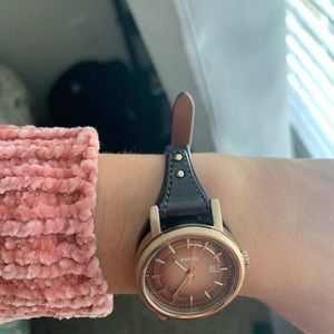 Fossil leather watch